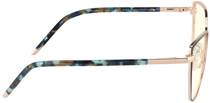 Erika - Prescription - Indigo Gold - Clear