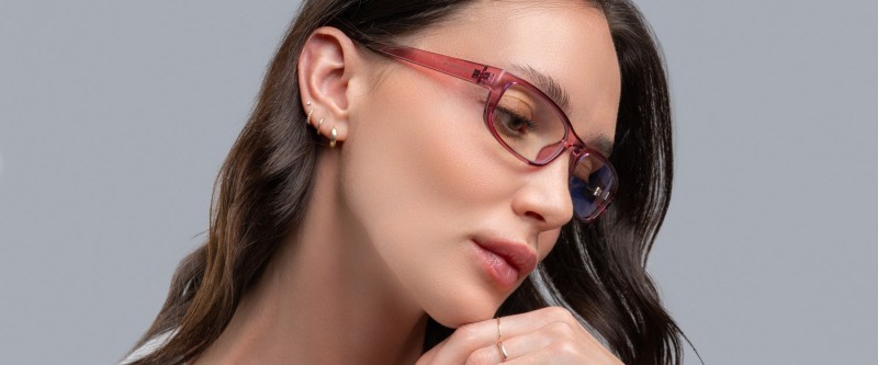 Elin - Prescription - Plum Crystal - Clear