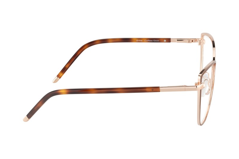 Erika - Prescription - Coffee Gold - Clear Pro