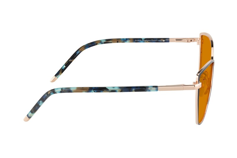 Erika - Prescription - Indigo Gold - Amber Max