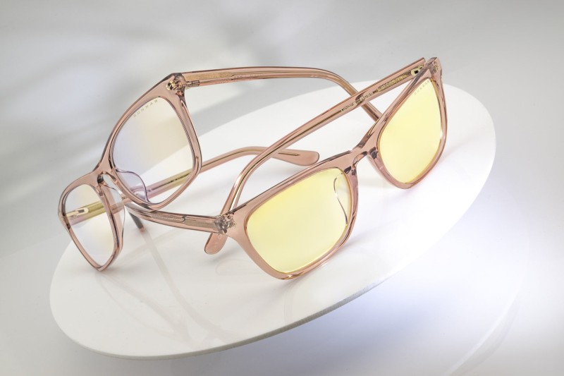 Tindra Reader - Rose Latte - Amber - +1.00