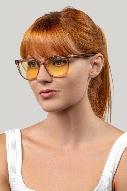 Tindra Reader - Rose Latte - Amber - +1.00