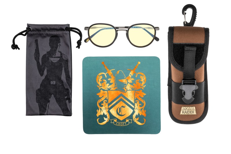 Tomb Raider Croft - prescription - Metal Inro - Amber